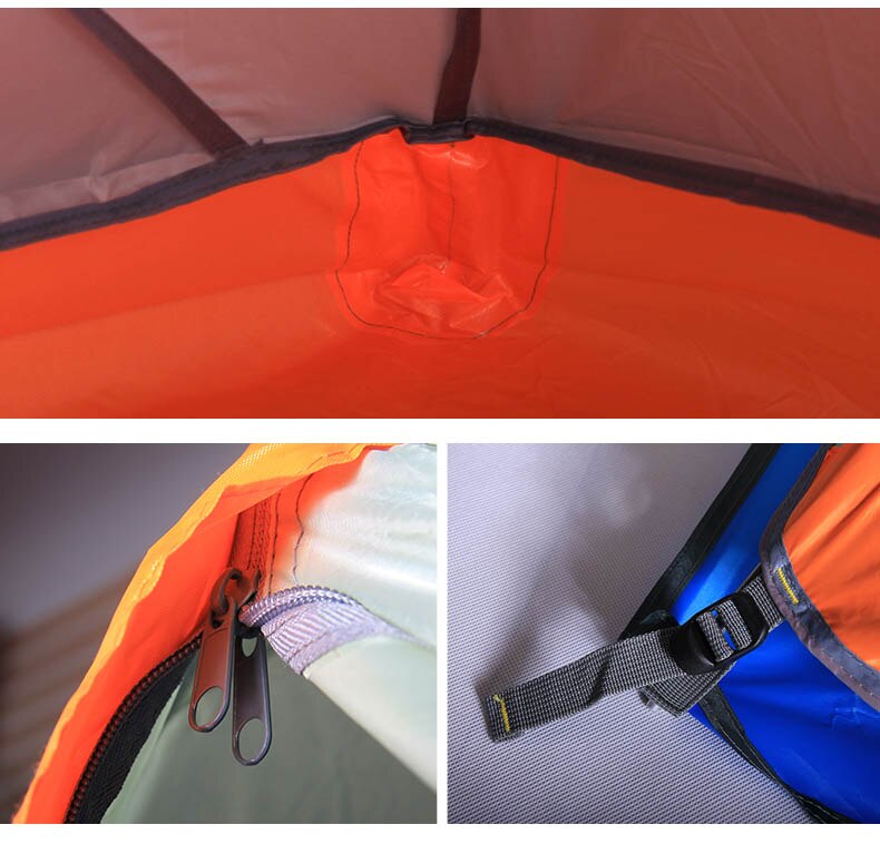 Cheap Goat Tents FLYTOP Ultralight 2 Person Outdoor Tent Waterproof Double Layer Aluminum Rod Tourist Camping Hiking Tent For Outdoor Recreation Tents 